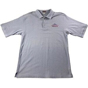 Forest & Hue Mens Golf Polo Shirt Size L Blue